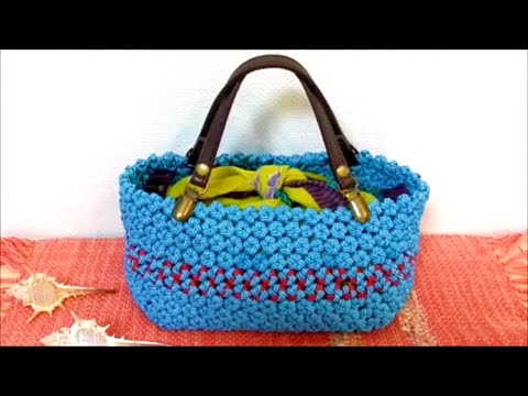 クラフトバンドで作る 花結びのお弁当入れバッグの作り方 How To Make A Paper Craft Lunch Bag Youtube