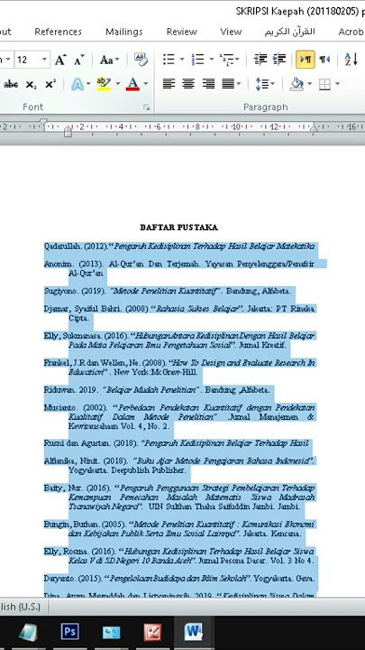 cara mengurutkan daftar pustaka secara otomatis #shorts
