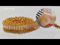 ⚜️Glittering Anklet, Bracelet & Ring/Tobillera, pulsera y anillo brillantes/Beaded Jewelery Tutorial