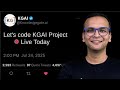 🔴LIVE Let's code KGAI Portal with Prashant Sir