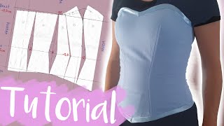 How to make a corsage / bodice & create the pattern yourself | DIY screenshot 2