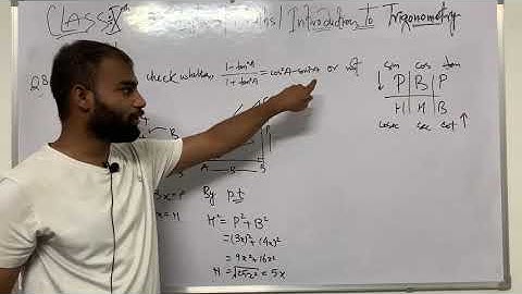 Exercise 8.1|Q8|ClassX|Trigonometry| If 3 cot A = 4, check whether  (1-tan2A)/(1+tanA)= cos2 A–sin2A