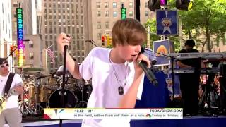 Justin Bieber - Never Say Never (Today Show 2010 06 04) HD Resimi