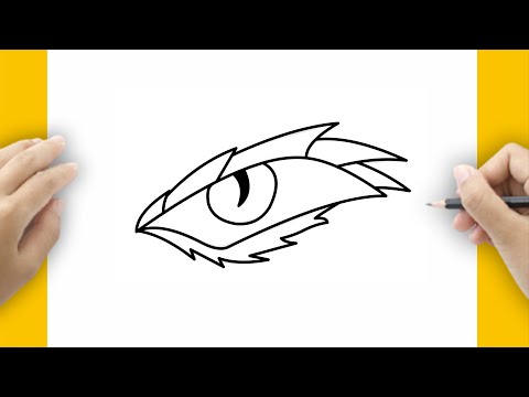 How to Draw Dragon Eyes with Markers (step by step) 