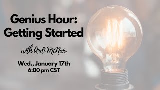 Getting Started with Genius Hour