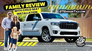 2025 Ram 1500 Tungsten Family Review with Child Seat Installation