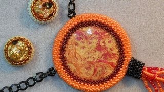 Peyote Bezels from Ladder Stitch