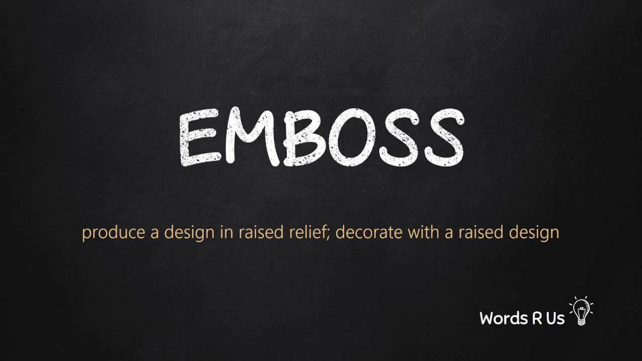 How to Pronounce EMBOSS in American English YouTube