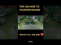 Lance tips on how to counter invade. #mobilelegends