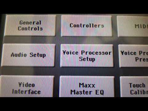 Korg 3x GLOBAL AYARLARI VOİCE PROCESSOR SETUP