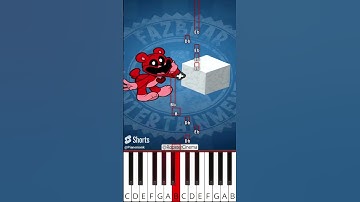 FNAF AR || Snow x SMILING CRITTERS - POPPY PLAYTIME (@RoosterCinema) - Octave Piano Tutorial