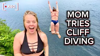 Mom Tries Cliff Diving!!
