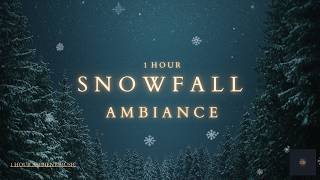 Snowfall Ambiance 🌨️ 1 Hour of Peaceful Winter Music