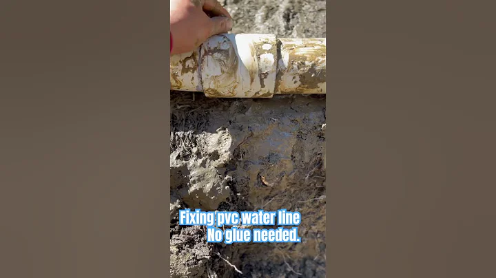 How to fix pvc line without glue #viral #plumbing #homeimprovement #plumbers #homerepair #viral