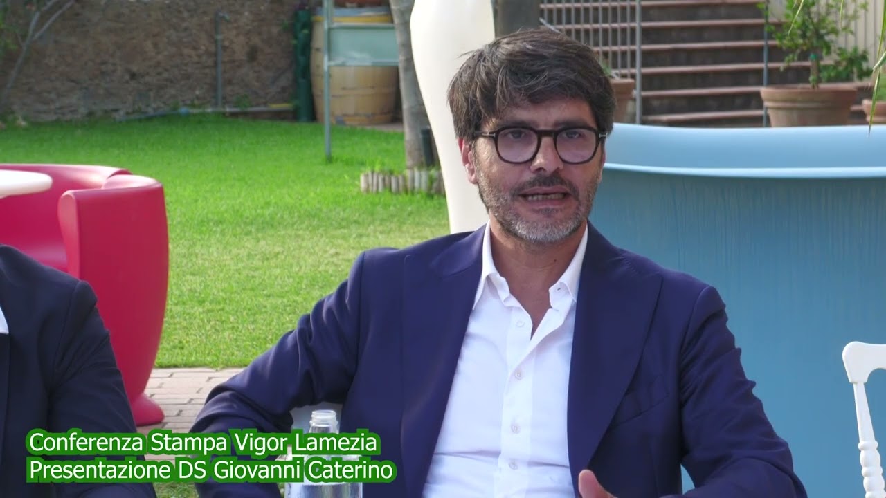 Conferenza Stampa Vigor Lamezia - Presentazione G. Caterino