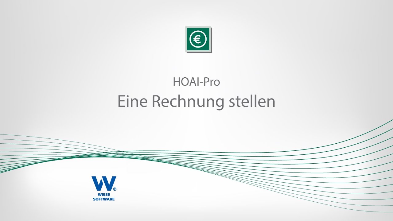 Update New HOAI-Pro - Eine Rechnung stellen