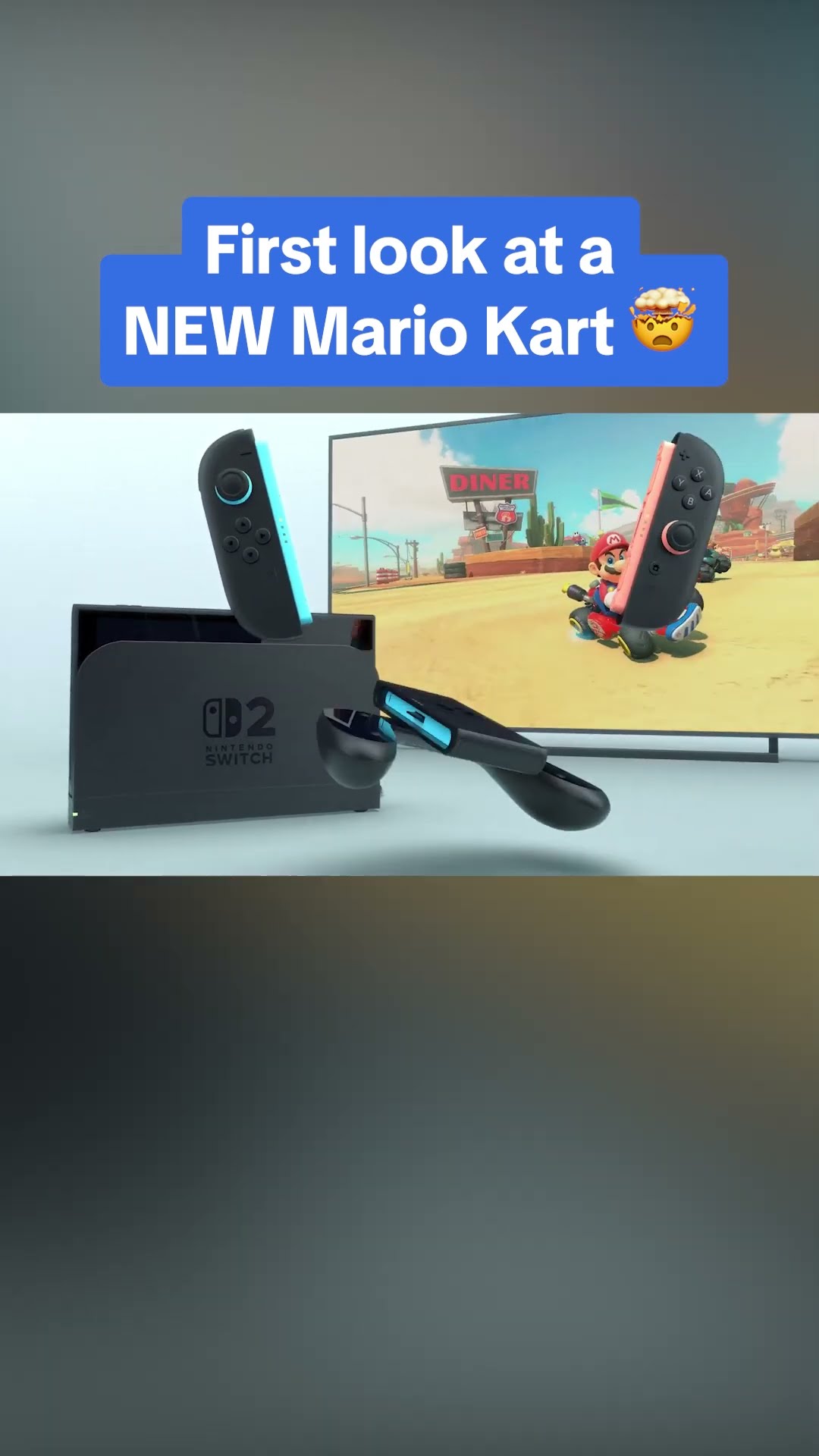 Our first look at a NEW Mario Kart! #switch2 #mariokart #mariokart9 #mariokart8deluxe #nintendo