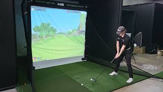 Famous 24/7 Golf Return Golf Net with Simulator Screen using TruGolf e6 Connect Profile