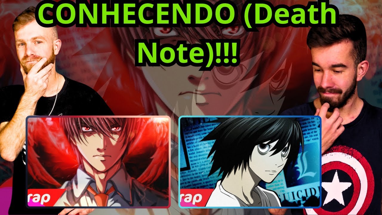 2 em 1 Rap do Kira  O DEUS DO NOVO MUNDO - Rap do L Death Note O MAIOR DETETIVE | NERD HITS | REACT