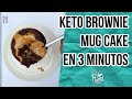 🍫KETO BROWNIE MUG CAKE EN 3 MINUTOS | POSTRE SIN GLUTEN SALUDABLE DE 1 PORCIÓN | Manu Echeverri