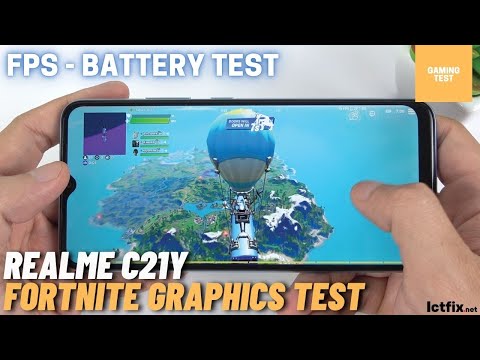 Realme C21Y test game Fortnite Mobile | Spreadtrum T610, 4GB RAM