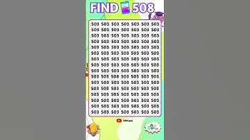 🛸FIND 508🛸| Brain test 503 #spottheodd #braintestlevels #shorts