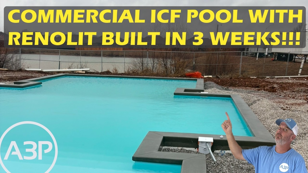 Обновление: Коммерческий бассейн из пенобетона построен за 3 недели!!
