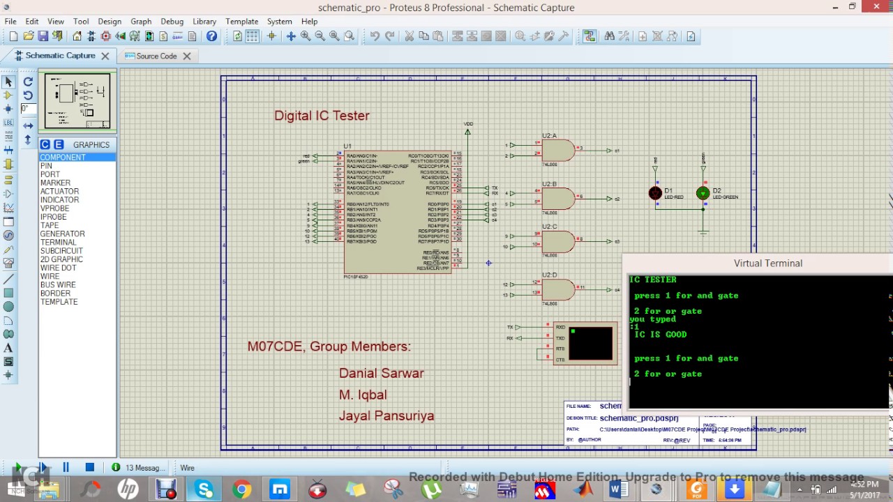 Logic Gate IC tester for M07CDE YouTube