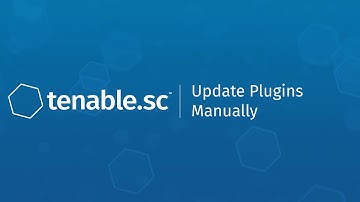 Update Plugins Manually in Tenable.sc