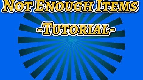 How To Download NotEnoughItems Mod | Minecraft Tutorial