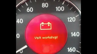 BATTERY VISIT WORKSHOP Warning Light on Mercedes (SOLVED!)