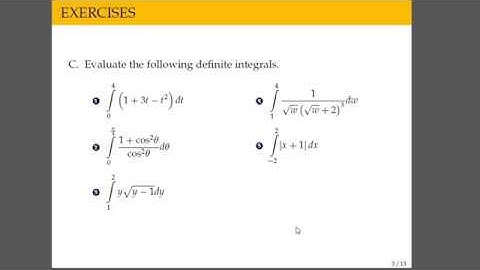 [Math 21] Disc 4.4 Properties of the Definite Integral, FTOC