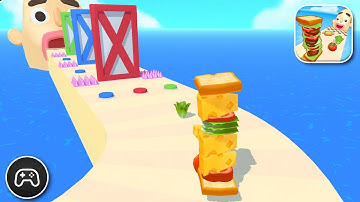 Sandwich Runner - Gameplay Walkthrough Part 29 - Puzzle Game Levels 144-148 (iOS, Android)