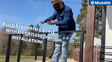 Muzata Cable Railing System: Build Strength & Style with Effortless DIY Installation!