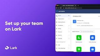 Lark Admins | Set up your team on Lark