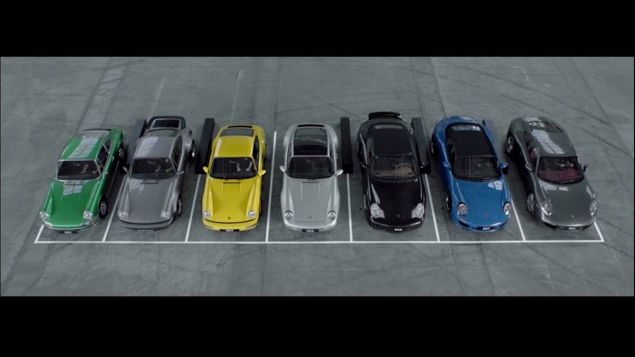 benzin Undervisning gateway Creating a symphony with 7 generations of Porsche 911 - YouTube