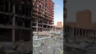 Kiev Ukraine war buildings destroyed