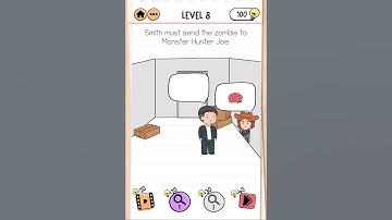 Brain Test 2 - Smith & Joe vs Prof Big Brain Level 8 #MiniGames #Games #Viral