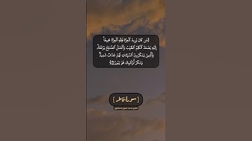سورة فاطر الآية ١٠ بصوت الشيخ محمد صديق المنشاوي