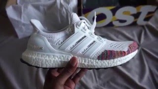Ultra Boost Multicolor Rainbow Unboxing /// Review -