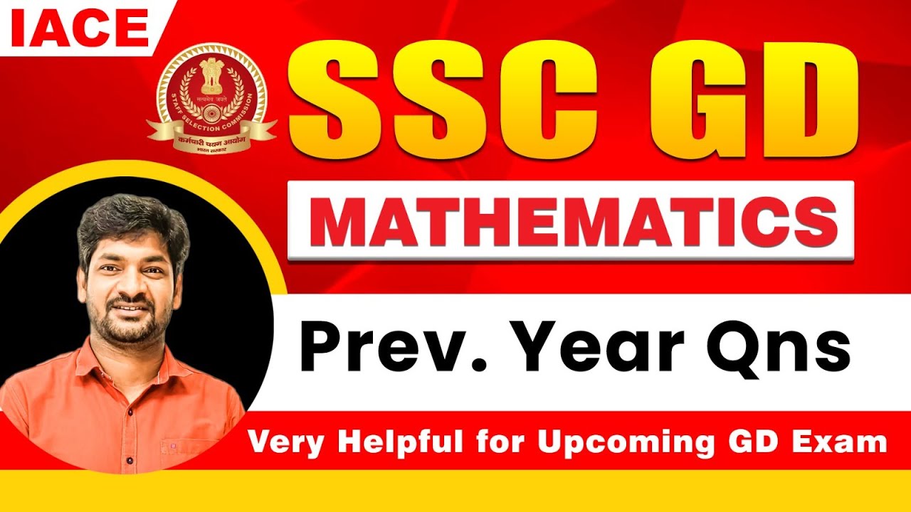 SSC GD Previous Year Questions-Mathematics: TIME & DISTANCE || Useful for upcoming SSC GD Exam