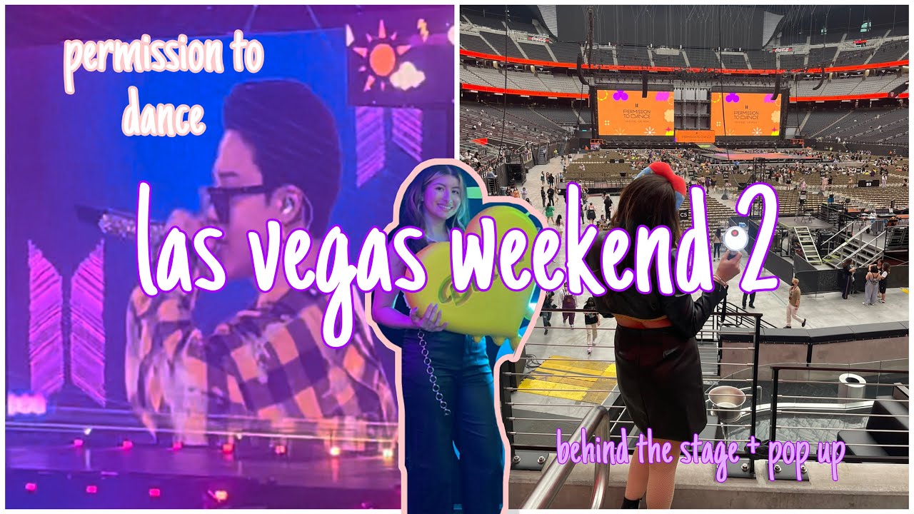 BTS PTD IN LAS VEGAS (vlog) | day 4, behind the stage + pop up, etc…