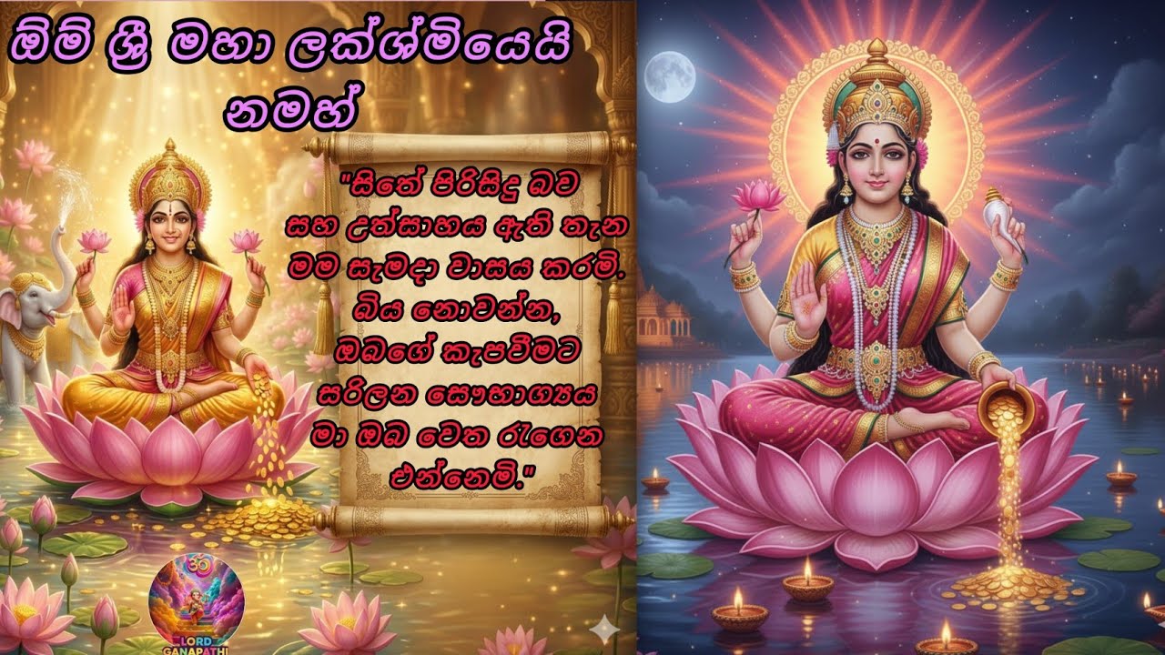 සාගරයෙන් උපන් සෞභාග්‍යයේ දෙවඟන - මහාලක්ෂ්මී පුරාවෘත්තය ✨🌊  