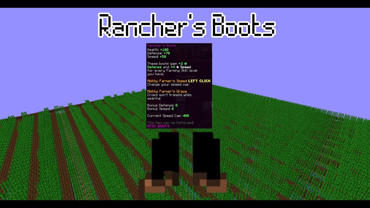 Ranchers Boots Hypixel Skyblock Ironman 3 YouTube