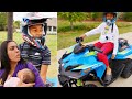 The Prince Family | DJ and Kyrie raced four-wheelers through the muddy trails.