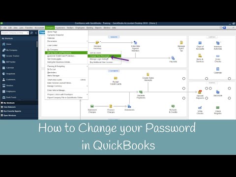 วีดีโอ: ฉันจะเปลี่ยนรหัสผ่านใน QuickBooks ได้อย่างไร