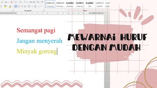 Cara Mengubah Warna Tulisan pada Microsoft Word