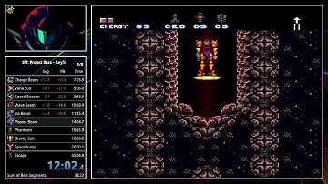 Super Metroid: Project Base Personal Best - 34:11, 26 IGT