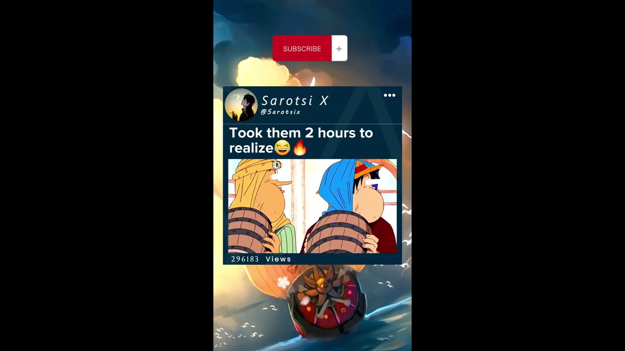 Took Them 2 Hours To Realize Luffy Usopp Smoker Onepiece