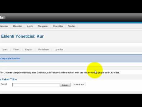 Joomla! 2.5 Eklenti Kurulumu